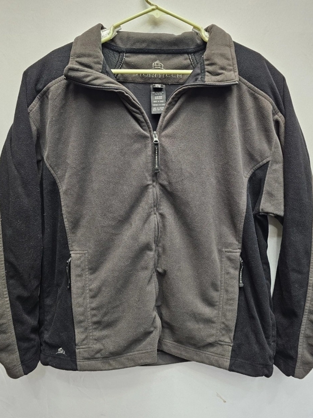 STORMTECH Men's Size Large Black Gray Fleece Full Zip Jacket